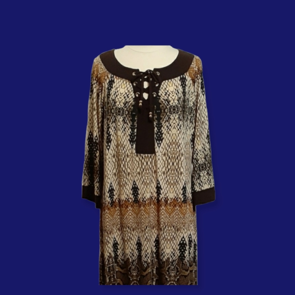 Curations Snake Skin Animal Print Dress - Picture 9 of 16